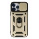 Newface iPhone 13 Pro Kılıf Pars Lens Yüzüklü Silikon - Gold Newface iPhone 13 Pro Kılıf Pars Lens Yüzüklü Silikon - Gold