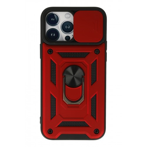 Newface iPhone 13 Pro Max Kılıf Pars Lens Yüzüklü Silikon - Kırmızı Newface iPhone 13 Pro Max Kılıf Pars Lens Yüzüklü Silikon - Kırmızı