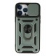 Newface iPhone 13 Pro Max Kılıf Pars Lens Yüzüklü Silikon - Yeşil Newface iPhone 13 Pro Max Kılıf Pars Lens Yüzüklü Silikon - Yeşil