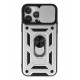 Newface iPhone 13 Pro Max Kılıf Pars Lens Yüzüklü Silikon - Gümüş Newface iPhone 13 Pro Max Kılıf Pars Lens Yüzüklü Silikon - Gümüş