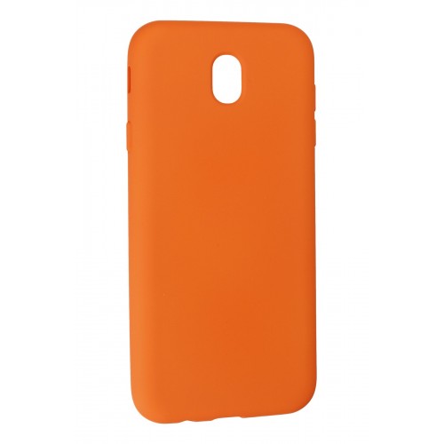 Newface Samsung Galaxy J7 Pro / J730 Kılıf Nano içi Kadife Silikon - Turuncu Newface Samsung Galaxy J7 Pro / J730 Kılıf Nano içi Kadife Silikon - Turuncu
