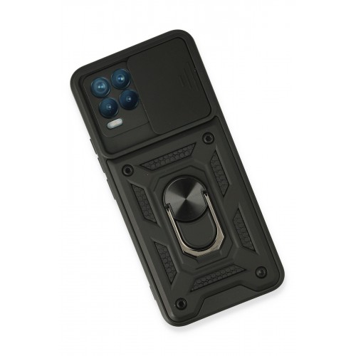 Newface Realme 8 Pro Kılıf Pars Lens Yüzüklü Silikon - Siyah Newface Realme 8 Pro Kılıf Pars Lens Yüzüklü Silikon - Siyah