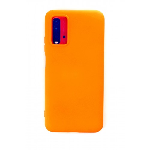 Newface Xiaomi Redmi 9T Kılıf Nano içi Kadife  Silikon - Turuncu