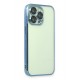 Newface iPhone 13 Pro Max Kılıf Razer Lensli Silikon - Açık Mavi Newface iPhone 13 Pro Max Kılıf Razer Lensli Silikon - Açık Mavi