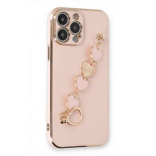 Newface iPhone 13 Pro Max Kılıf Esila Silikon - Pudra Newface iPhone 13 Pro Max Kılıf Esila Silikon - Pudra