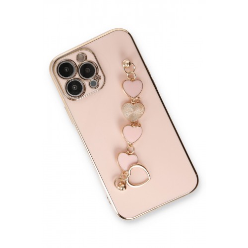 Newface iPhone 13 Pro Max Kılıf Esila Silikon - Pudra Newface iPhone 13 Pro Max Kılıf Esila Silikon - Pudra