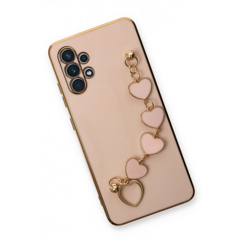 Newface Samsung Galaxy A32 Kılıf Esila Silikon - Pudra Newface Samsung Galaxy A32 Kılıf Esila Silikon - Pudra