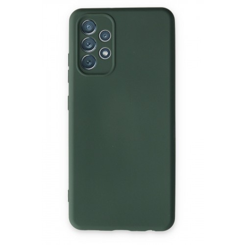Newface Samsung Galaxy A13 4G Kılıf Nano içi Kadife Silikon - Koyu Yeşil Newface Samsung Galaxy A13 4G Kılıf Nano içi Kadife Silikon - Koyu Yeşil