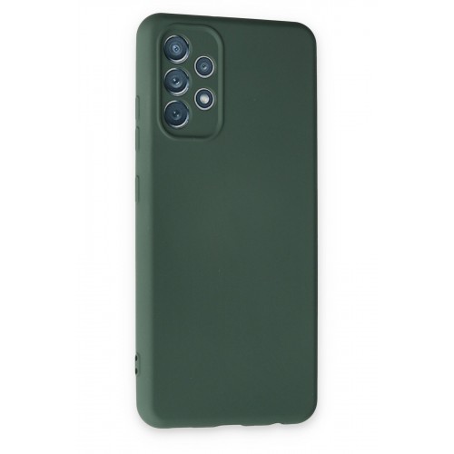 Newface Samsung Galaxy A13 4G Kılıf Nano içi Kadife Silikon - Koyu Yeşil Newface Samsung Galaxy A13 4G Kılıf Nano içi Kadife Silikon - Koyu Yeşil