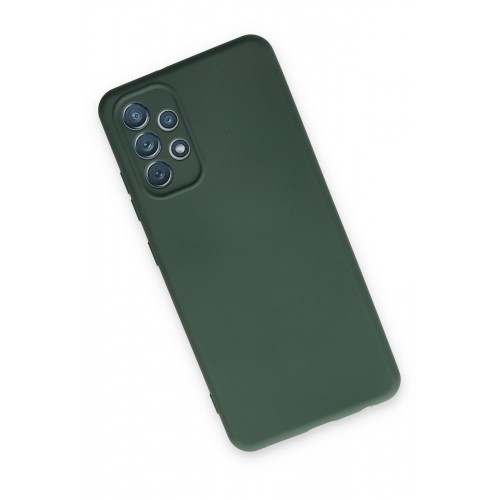 Newface Samsung Galaxy A13 4G Kılıf Nano içi Kadife Silikon - Koyu Yeşil Newface Samsung Galaxy A13 4G Kılıf Nano içi Kadife Silikon - Koyu Yeşil