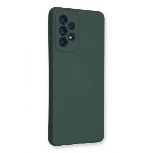 Newface Samsung Galaxy A73 5G Kılıf Nano içi Kadife Silikon - Koyu Yeşil Newface Samsung Galaxy A73 5G Kılıf Nano içi Kadife Silikon - Koyu Yeşil