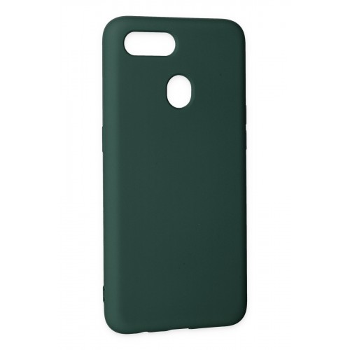 Newface Oppo A12 Kılıf Nano içi Kadife Silikon - Koyu Yeşil Newface Oppo A12 Kılıf Nano içi Kadife Silikon - Koyu Yeşil
