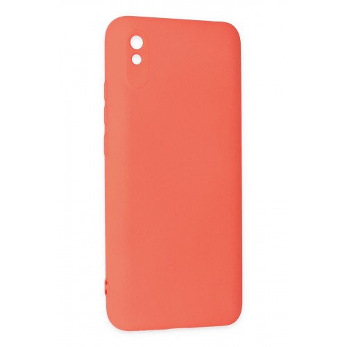Newface Xiaomi Redmi 9A Kılıf Nano içi Kadife Silikon - Turuncu Newface Xiaomi Redmi 9A Kılıf Nano içi Kadife Silikon - Turuncu
