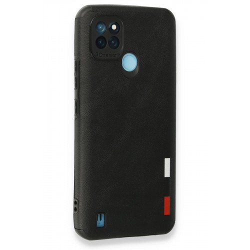 Newface Realme C25Y Kılıf Loop Deri Silikon - Siyah Newface Realme C25Y Kılıf Loop Deri Silikon - Siyah