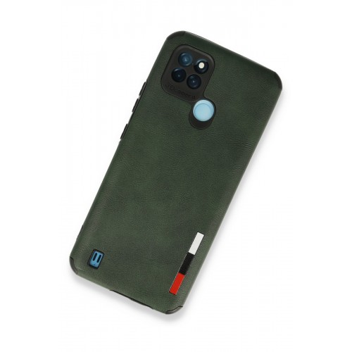 Newface Realme C25Y Kılıf Loop Deri Silikon - Yeşil Newface Realme C25Y Kılıf Loop Deri Silikon - Yeşil