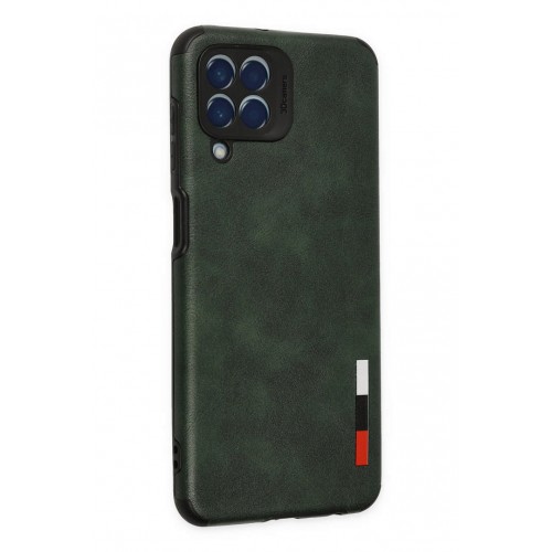 Newface Samsung Galaxy M33 Kılıf Loop Deri Silikon - Yeşil Newface Samsung Galaxy M33 Kılıf Loop Deri Silikon - Yeşil