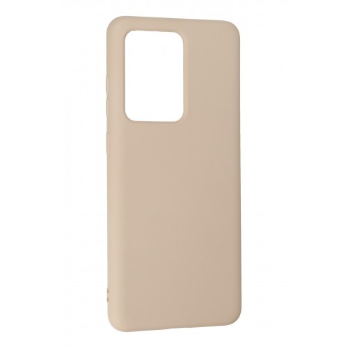 Newface Samsung Galaxy S20 Ultra Kılıf Nano içi Kadife Silikon - Pudra Newface Samsung Galaxy S20 Ultra Kılıf Nano içi Kadife Silikon - Pudra