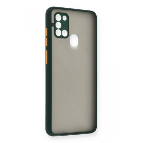 Newface Samsung Galaxy A21S Kılıf Montreal Silikon Kapak - Yeşil Newface Samsung Galaxy A21S Kılıf Montreal Silikon Kapak - Yeşil