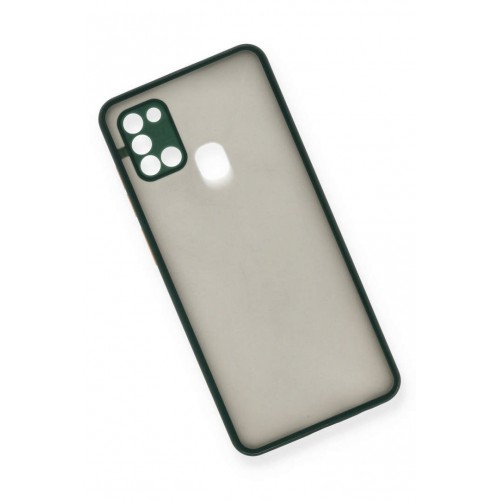 Newface Samsung Galaxy A21S Kılıf Montreal Silikon Kapak - Yeşil Newface Samsung Galaxy A21S Kılıf Montreal Silikon Kapak - Yeşil
