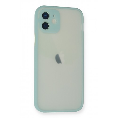 Newface iPhone 12 Kılıf Montreal Silikon Kapak - Turkuaz Newface iPhone 12 Kılıf Montreal Silikon Kapak - Turkuaz