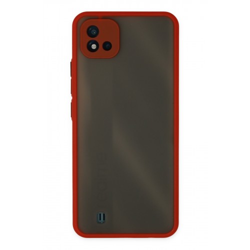 Newface Realme C11 2021 Kılıf Montreal Silikon Kapak - Kırmızı