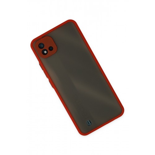 Newface Realme C11 2021 Kılıf Montreal Silikon Kapak - Kırmızı Newface Realme C11 2021 Kılıf Montreal Silikon Kapak - Kırmızı