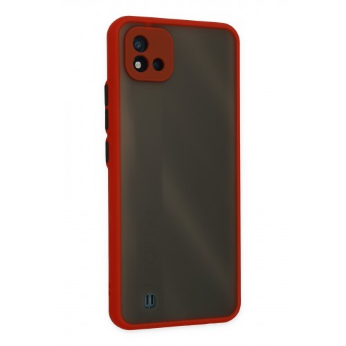 Newface Realme C11 2021 Kılıf Montreal Silikon Kapak - Kırmızı Newface Realme C11 2021 Kılıf Montreal Silikon Kapak - Kırmızı