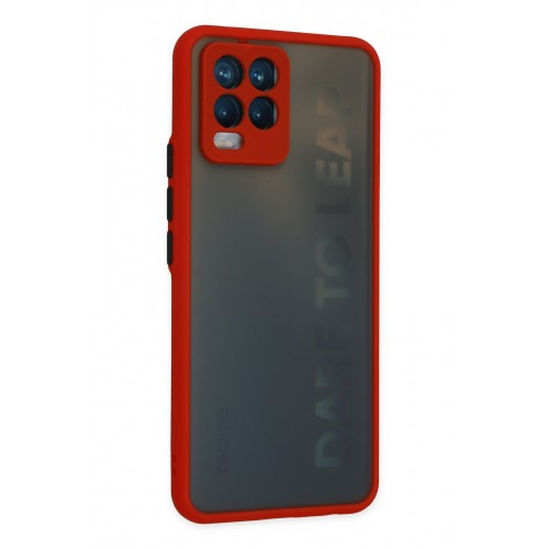 Newface Realme 8 Pro Kılıf Montreal Silikon Kapak - Kırmızı Newface Realme 8 Pro Kılıf Montreal Silikon Kapak - Kırmızı