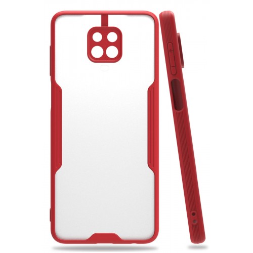 Newface Xiaomi Redmi Note 9 Pro Kılıf Platin Silikon - Kırmızı Newface Xiaomi Redmi Note 9 Pro Kılıf Platin Silikon - Kırmızı