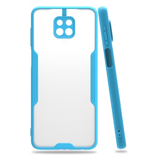 Newface Xiaomi Redmi Note 9 Pro Kılıf Platin Silikon - Mavi Newface Xiaomi Redmi Note 9 Pro Kılıf Platin Silikon - Mavi