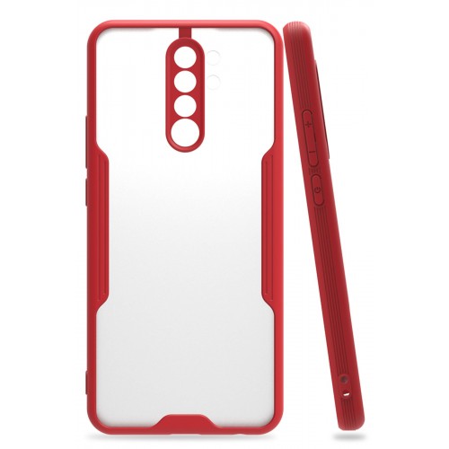 Newface Xiaomi Redmi 9 Kılıf Platin Silikon - Kırmızı Newface Xiaomi Redmi 9 Kılıf Platin Silikon - Kırmızı