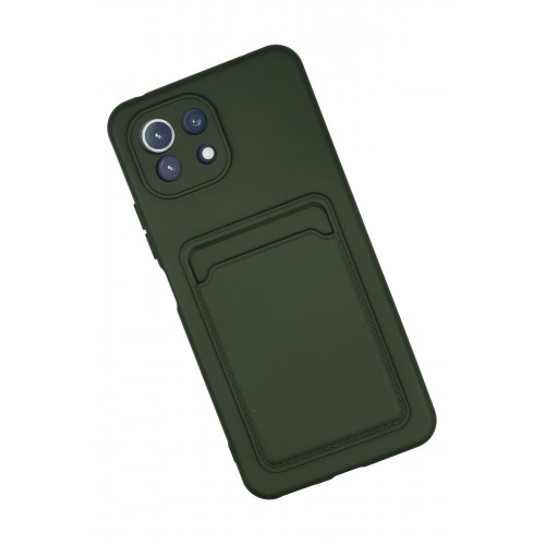 Newface Xiaomi Mİ 11 Lite Kılıf Kelvin Kartvizitli Silikon - Koyu Yeşil Newface Xiaomi Mİ 11 Lite Kılıf Kelvin Kartvizitli Silikon - Koyu Yeşil
