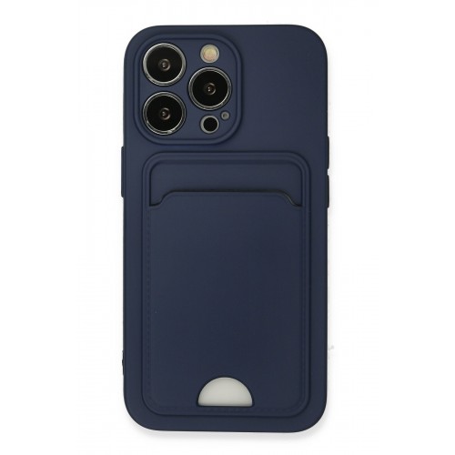 Newface iPhone 13 Pro Kılıf Kelvin Kartvizitli Silikon - Lacivert Newface iPhone 13 Pro Kılıf Kelvin Kartvizitli Silikon - Lacivert