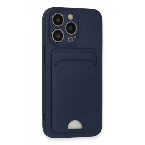 Newface iPhone 13 Pro Kılıf Kelvin Kartvizitli Silikon - Lacivert Newface iPhone 13 Pro Kılıf Kelvin Kartvizitli Silikon - Lacivert