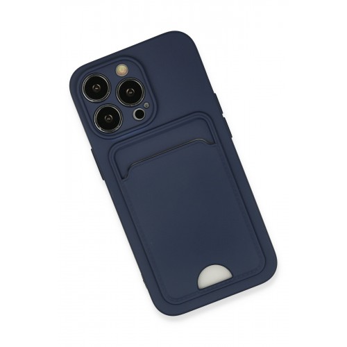 Newface iPhone 13 Pro Kılıf Kelvin Kartvizitli Silikon - Lacivert Newface iPhone 13 Pro Kılıf Kelvin Kartvizitli Silikon - Lacivert
