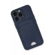 Newface iPhone 13 Pro Kılıf Kelvin Kartvizitli Silikon - Lacivert Newface iPhone 13 Pro Kılıf Kelvin Kartvizitli Silikon - Lacivert