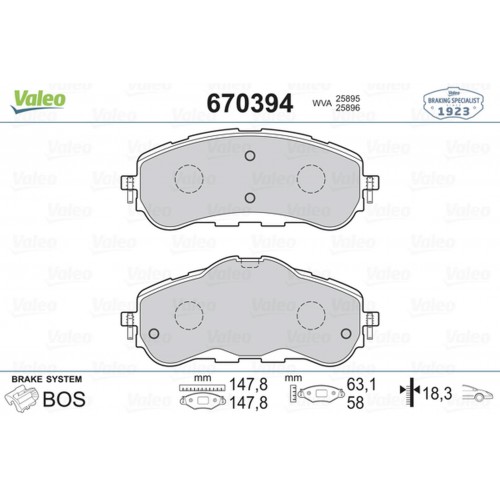 ÖN BALATA P308 II 1.2 VTİ-1.2 THP-1.6 HDİ-2.0 HDİ 13 FREN DİSKİ ÇAPI 283mm İÇİN ÖN BALATA P308 II 1.2 VTİ-1.2 THP-1.6 HDİ-2.0 HDİ 13 FREN DİSKİ ÇAPI 283mm İÇİN