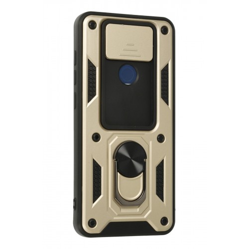 Newface Xiaomi Redmi Note 9 Kılıf Pars Lens Yüzüklü Silikon - Gold Newface Xiaomi Redmi Note 9 Kılıf Pars Lens Yüzüklü Silikon - Gold