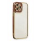 Newface iPhone 13 Pro Kılıf Liva Lens Silikon - Bordo Newface iPhone 13 Pro Kılıf Liva Lens Silikon - Bordo