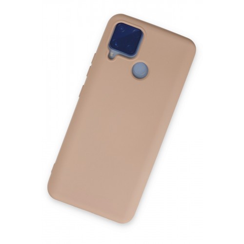 Newface Realme C25 Kılıf Nano içi Kadife Silikon - Bej Newface Realme C25 Kılıf Nano içi Kadife Silikon - Bej