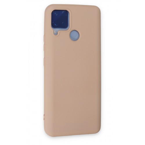 Newface Realme C25 Kılıf Nano içi Kadife Silikon - Bej Newface Realme C25 Kılıf Nano içi Kadife Silikon - Bej