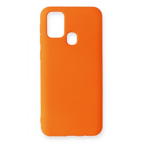 Newface Samsung Galaxy M30S Kılıf Nano içi Kadife Silikon - Turuncu Newface Samsung Galaxy M30S Kılıf Nano içi Kadife Silikon - Turuncu