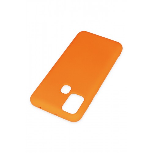 Newface Samsung Galaxy M30S Kılıf Nano içi Kadife Silikon - Turuncu Newface Samsung Galaxy M30S Kılıf Nano içi Kadife Silikon - Turuncu