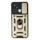 Newface Realme C21 Kılıf Pars Lens Yüzüklü Silikon - Gold Newface Realme C21 Kılıf Pars Lens Yüzüklü Silikon - Gold