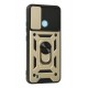 Newface Realme C21 Kılıf Pars Lens Yüzüklü Silikon - Gold Newface Realme C21 Kılıf Pars Lens Yüzüklü Silikon - Gold