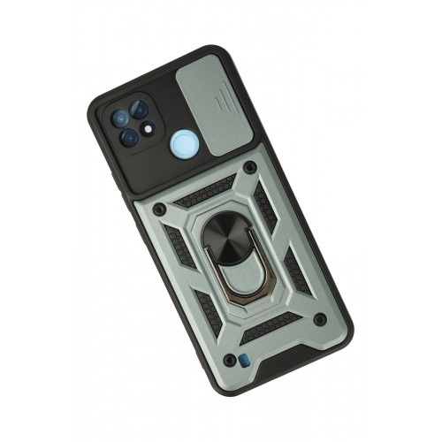 Newface Realme C21 Kılıf Pars Lens Yüzüklü Silikon - Yeşil Newface Realme C21 Kılıf Pars Lens Yüzüklü Silikon - Yeşil