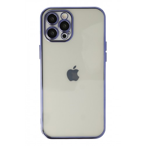 Newface iPhone 12 Pro Max Kılıf Razer Lensli Silikon - Mor Newface iPhone 12 Pro Max Kılıf Razer Lensli Silikon - Mor