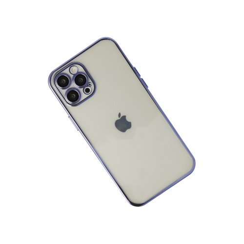Newface iPhone 12 Pro Max Kılıf Razer Lensli Silikon - Mor Newface iPhone 12 Pro Max Kılıf Razer Lensli Silikon - Mor