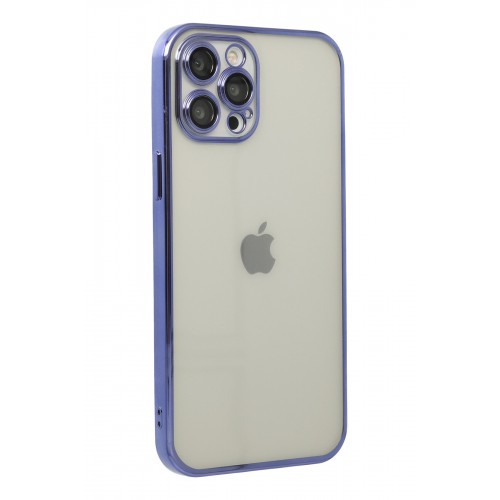 Newface iPhone 12 Pro Max Kılıf Razer Lensli Silikon - Mor Newface iPhone 12 Pro Max Kılıf Razer Lensli Silikon - Mor