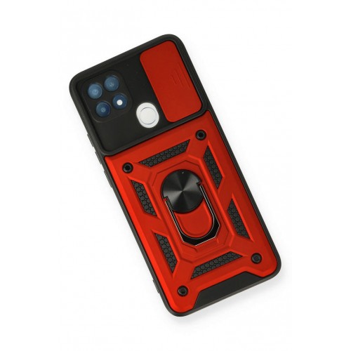 Newface Oppo A15S Kılıf Pars Lens Yüzüklü Silikon - Kırmızı Newface Oppo A15S Kılıf Pars Lens Yüzüklü Silikon - Kırmızı